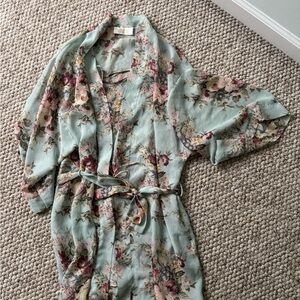 VINTAGE Victoria Secret Gold Label Feminine Floral Two Piece Set XS/S